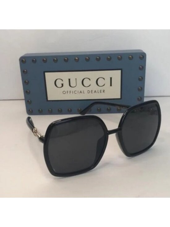 ? - Authentic New GUCCIGrey Square Ladies SunglassesGG0890S 001 55